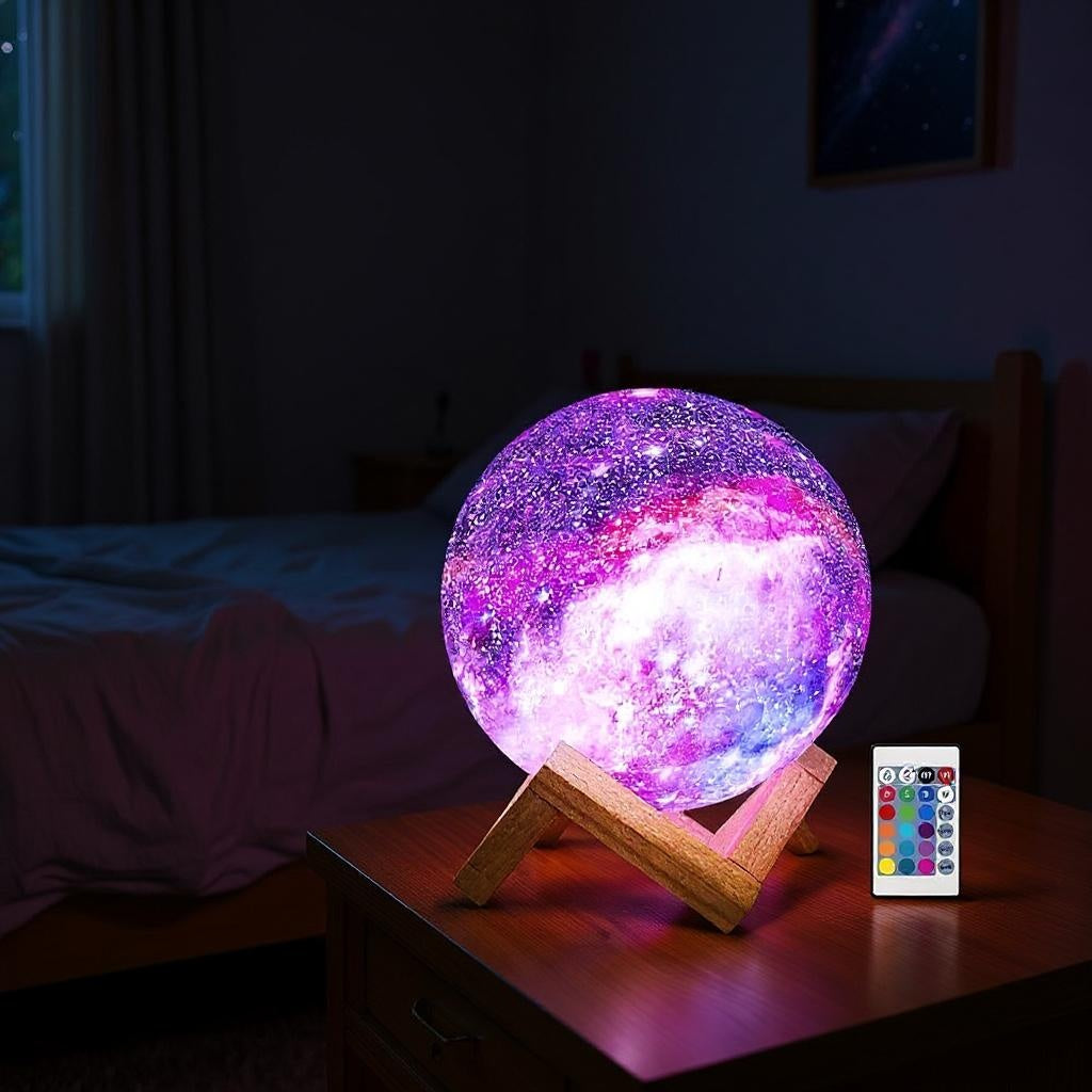 3D Moon Light Galaxy Light