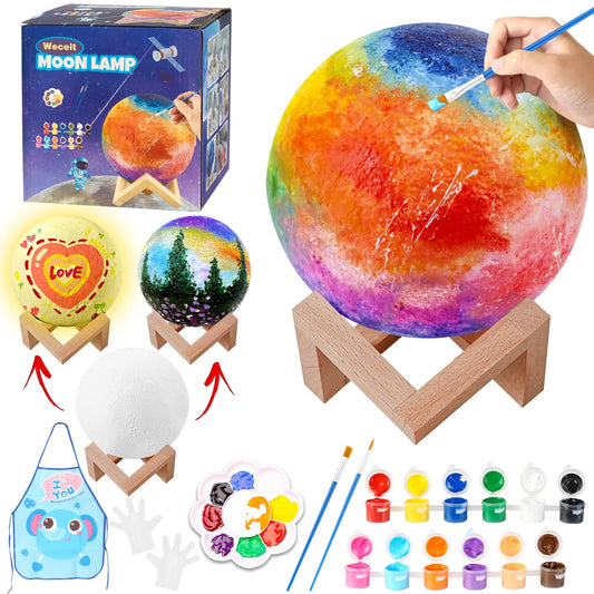 Paint Your Own Moon Light Lamp Kit
